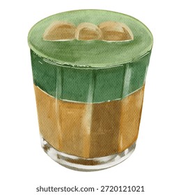 Espresso latte coffee dessert drink