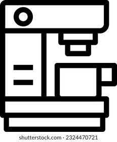 Espresso Line Icon - Single Icon, Vector  