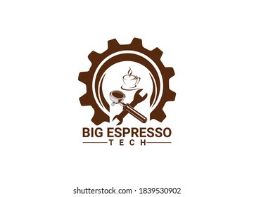 Espresso Logo or Icon Design Vector Image Template