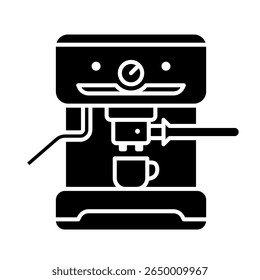 Espresso máquina. espresso, máquina, café, cerveja, barista, cafeína, aparelho, pressão. Ilustração de ícone de vetor
