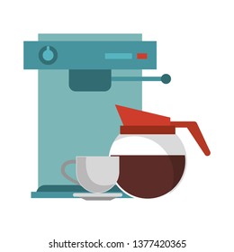 Espresso machine with coffee pot