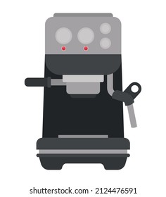 Espressomaschinendesign auf Weiß
