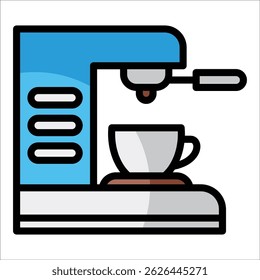 Espressomaschinen-Icon-Element für Design