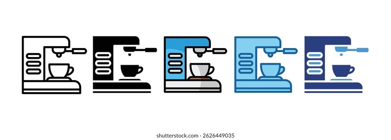 Espressomaschinen-Icon-Element für Design