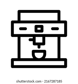 espresso machine icon or logo isolated sign symbol vector illustration - high quality black style vector icons
