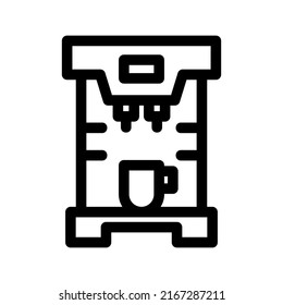 espresso machine icon or logo isolated sign symbol vector illustration - high quality black style vector icons
