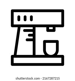 espresso machine icon or logo isolated sign symbol vector illustration - high quality black style vector icons
