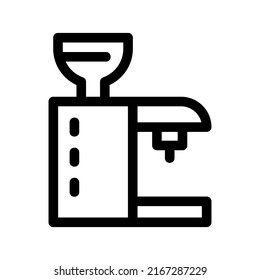 espresso machine icon or logo isolated sign symbol vector illustration - high quality black style vector icons
