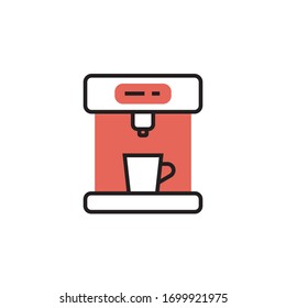 espresso machine icon vector illustration modern style design. isolated on white background