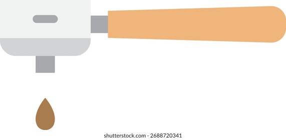 Máquina de café expresso Portafilter com gota de café