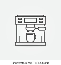 Espresso Machine vector concept icon or symbol in outline style