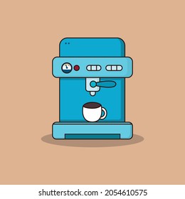 espresso machine vector illustration design