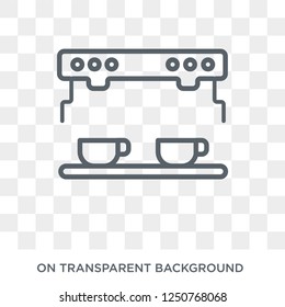 espresso maker icon. espresso maker design concept from Electronic devices collection. Simple element vector illustration on transparent background.
