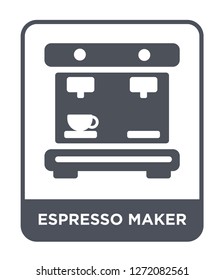 espresso maker icon vector on white background, espresso maker trendy filled icons from Electronic devices collection, espresso maker simple element illustration
