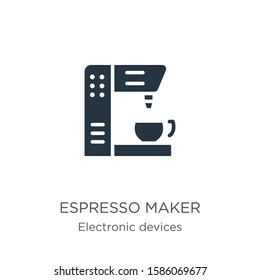 Espresso maker icon vector. Trendy flat espresso maker icon from electronic devices collection isolated on white background. Vector illustration can be used for web and mobile graphic design, logo, 
