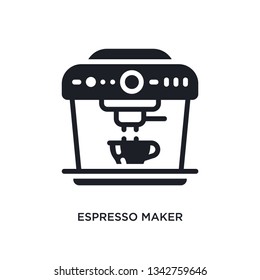 espresso maker isolated icon. simple element illustration from electronic devices concept icons.