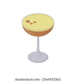 Espresso Martini, Cocktails Vector illustration, Isolated