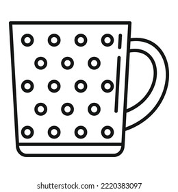 Espresso mug icon outline vector. Coffee cup. Steam up