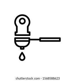 espresso outline icon. vector illustration. Isolated on white background.
