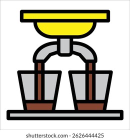 Espresso Shot Icon Element für Design
