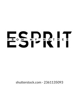 Esprit From My Moher text design motivates slice text design