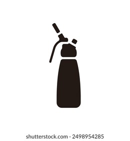 Icono de la máquina de Espuma. Versión de silueta plana.