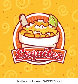 Esquites Logo Design Vector for Franchise and Street Food