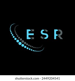 ESR letter logo abstract design. ESR unique design. ESR.
