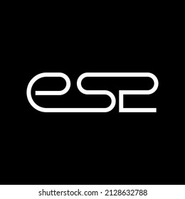 ESR monogram vector logo. Alphabet logo combining letters artistically. Product, technology, brand, company, and organization vector logo.