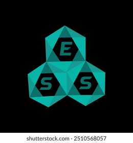 ESS creative minimalist letter logo. ESS unique vector initials alphabet letter logo design
