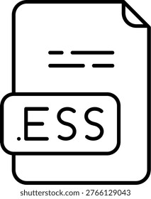 ESS Illustration vector Icon Design