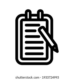 essay icon or logo isolated sign symbol vector illustration - high quality black style vector icons
