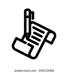 essay icon or logo isolated sign symbol vector illustration - high quality black style vector icons

