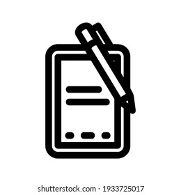 essay icon or logo isolated sign symbol vector illustration - high quality black style vector icons
