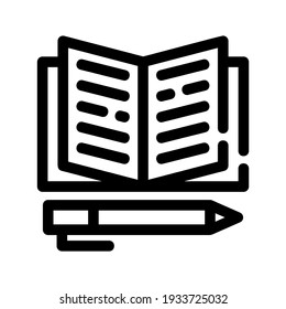 essay icon or logo isolated sign symbol vector illustration - high quality black style vector icons
