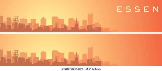 Essen Beautiful Skyline Scenery Banner