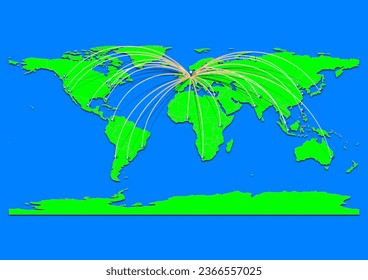 Mapa de Essen, Alemania - Mapa conceptual para Essen, Alemania en el mapa mundial. Adecuado para conceptos de exportación. El archivo es adecuado para la edición digital y las impresiones de todos los tamaños.