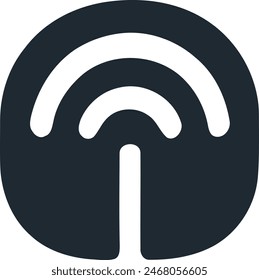 Essence of Communication, A Minimalist Black and White Logo with a Modern Twist.