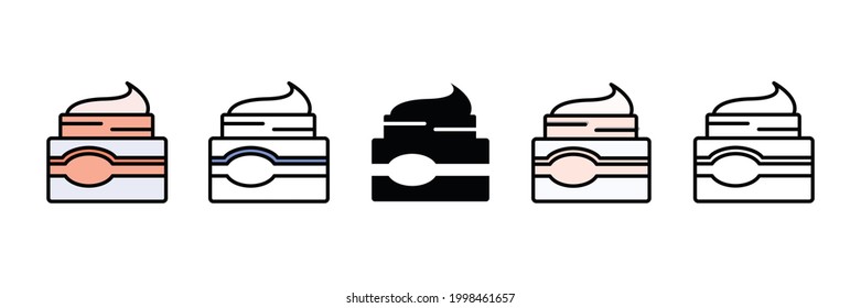 essence cream vector type icon
