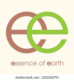 Essence of Earth logo vector. Natural and handmade product logo. vector logo. 