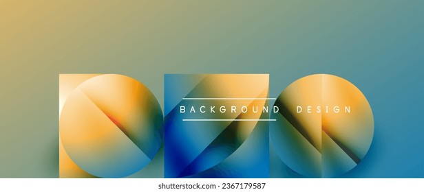Essence of minimalism - metallic circles and squares converge upon canvas, study in restraint. The play of light on their surfaces forms subdued dance, epitomizing sophistication in simplicity