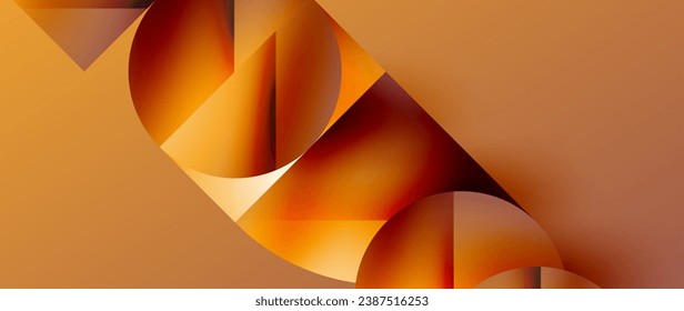 Essence of minimalism - metallic circles and squares converge upon canvas, study in restraint. The play of light on their surfaces forms subdued dance, epitomizing sophistication in simplicity