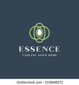 essence oil logo icon vector template