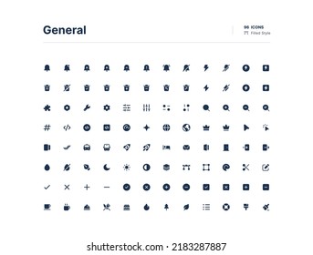 Essencial UI Icons Pack Filled Style