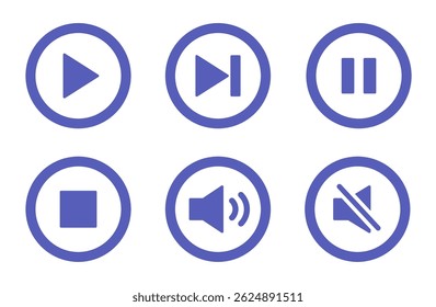 Essential Audio and Video Interface Icons