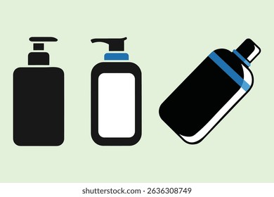 Essential Beard Care Products Vector Illustration.