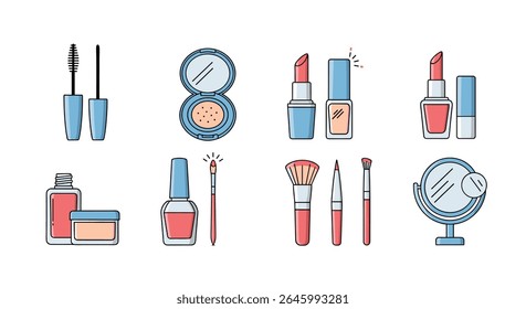 Produtos Cosméticos De Beleza Essenciais Para Criar Uma Aparência Impressionante
