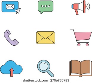 Comunicación esencial, comercio electrónico e iconos digitales