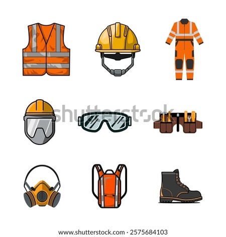 Essential Construction Safety Equipment Icons