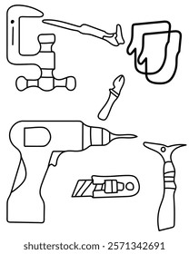 Essential Construction Tools vector tools are essential digital resources for architects, engineers, and designers tools typically use vector graphics to create precise,scalable illustrations.